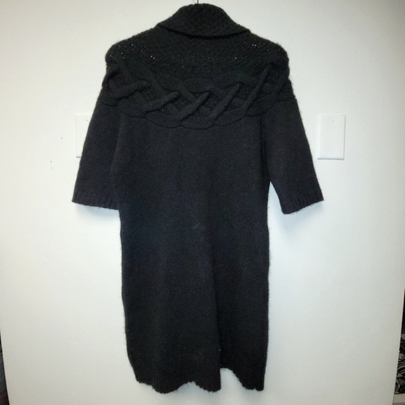 Theory Mirna Warmth Wool Cashmere Black Turtleneck Sweater Dress Tunic S… - Picture 9 of 16